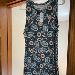Paisley swing dress- loft outlet